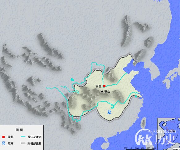 夏朝的疆域如何划分?中国夏朝历史地图