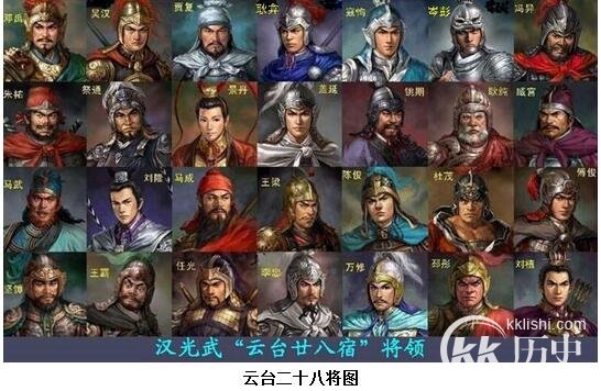 云台二十八将排名：为什么是邓禹排名第一