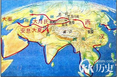 西汉丝绸之路：西汉时期的丝绸之路路线图是怎样的