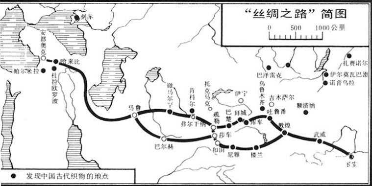 西汉丝绸之路：西汉时期的丝绸之路路线图是怎样的