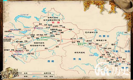 西汉丝绸之路：西汉时期的丝绸之路路线图是怎样的