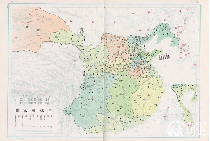 东汉疆域图：东汉时期中国疆域图是怎样的