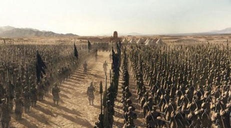 古代没有音响喇叭等设备,将领的喊话是如何让数十万的士兵都听到的?