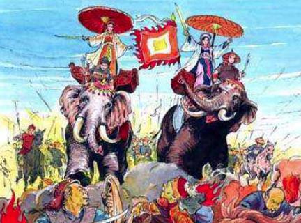 汉朝姐妹花:中国史册上的叛党,被越南奉为民族英雄
