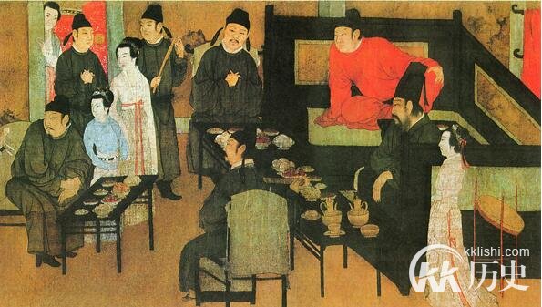 《韩熙载夜宴图》中五代十国的服装款式