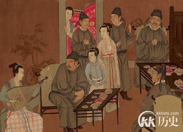 《韩熙载夜宴图》中五代十国的服装款式