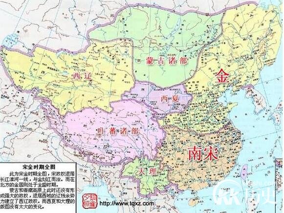 宋朝地图：北宋疆域和南宋疆域哪个比较大