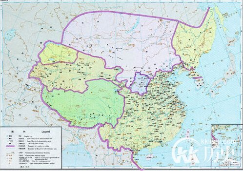 晋朝地图：两晋时期的地图详解