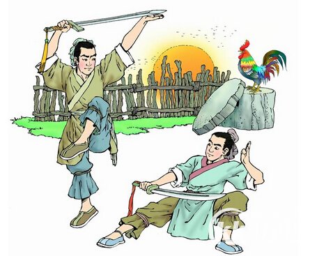 闻鸡起舞这个成语故事中的主人公是谁？