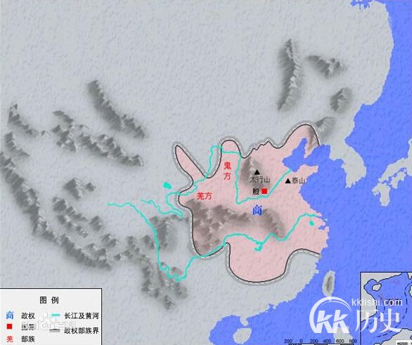 商朝地图【全图高清版】