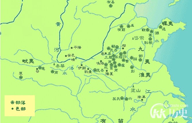 夏朝疆域图【高清晰全图】