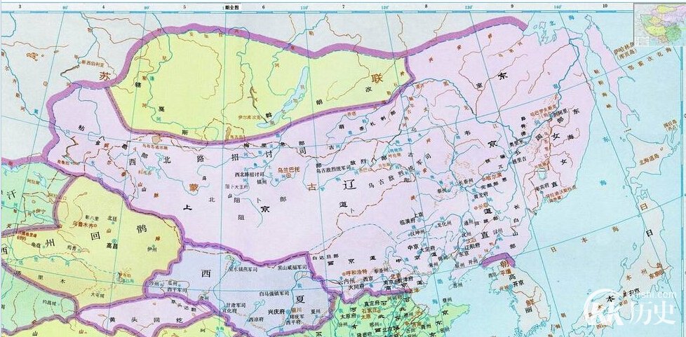 辽朝地图：历史上的辽朝疆域有多大