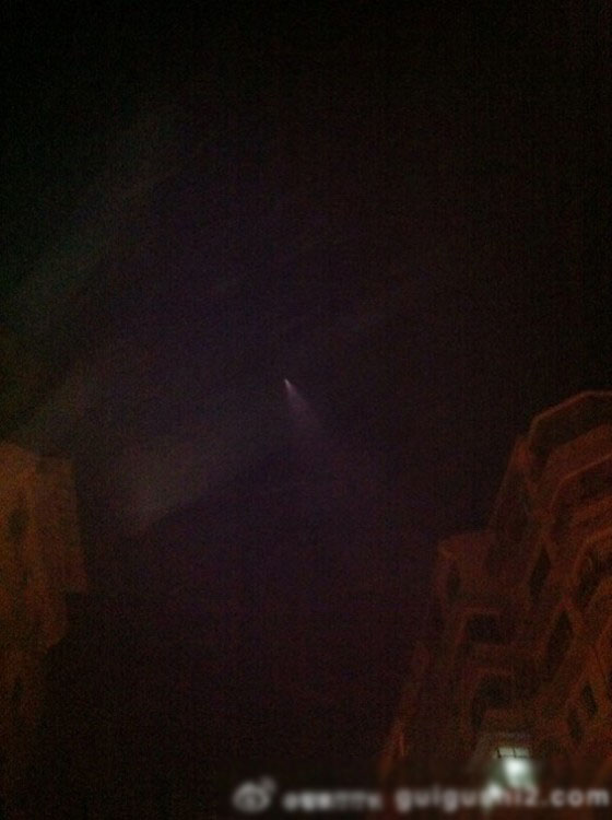 中国多地目击UFO