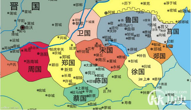 西周分封的诸侯国：揭西周分封的诸侯国地图大全地