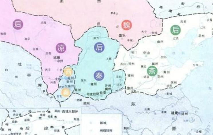 十六国时期的“五凉”:前凉、后凉、南凉、北凉、西凉
