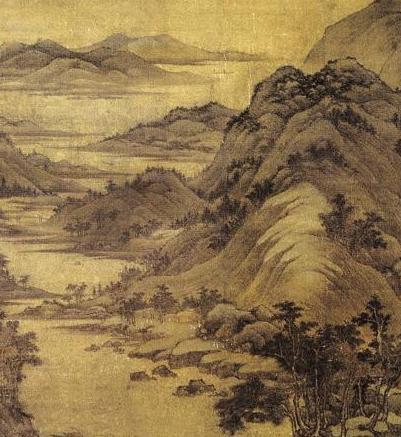 解析:五代时期北方山水画派的构图和技巧