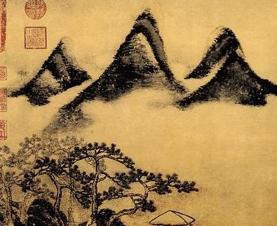 解析:五代时期北方山水画派的构图和技巧