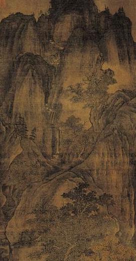 解析:五代时期北方山水画派的构图和技巧
