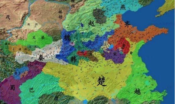 战国时期的魏国很强大，版图却有点支离破碎