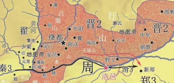 周王室用晋国来抵御犬戎,它趁机崛起
