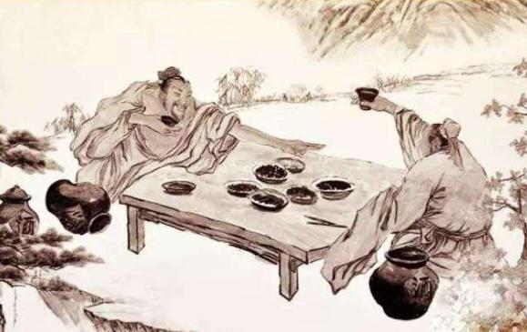 此人酒不离手,为何还每天带着一个拿着铁锹的下人