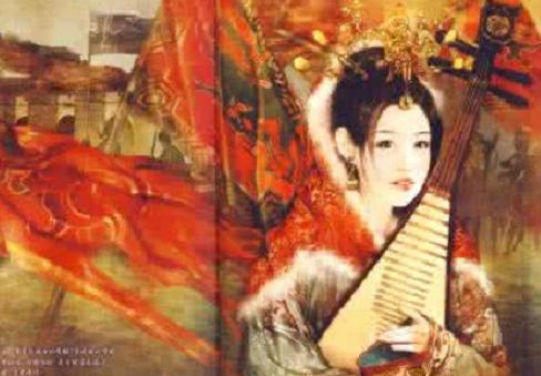 汉朝时宫庭画师毛延寿要在王昭君的画像上做手脚