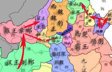 楚汉争霸时，项羽分封的那十八路诸侯都在干什么?</span>
                      